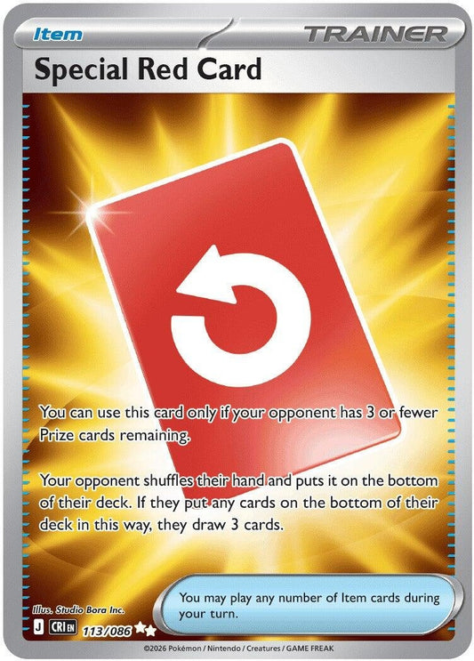Image for Special Red Card (113/086) (ME04: Chaos Rising) - Pokemon
