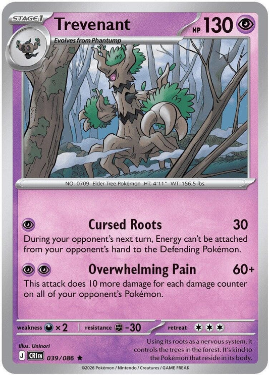 Image for Trevenant (039/086) (ME04: Chaos Rising) - Pokemon