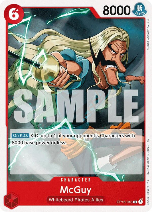 Image for McGuy (OP16-013) (The Time of Battle) - One Piece Card Game