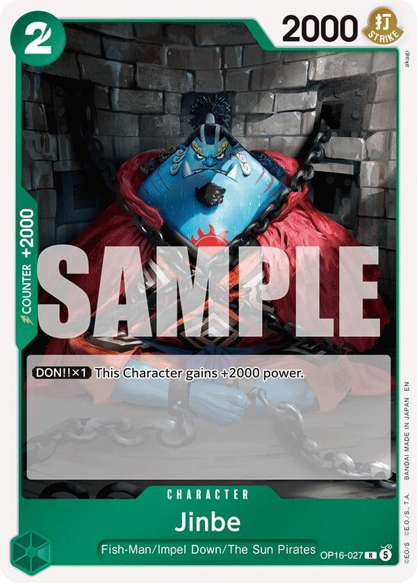Image for Jinbe (027) (OP16-027) (The Time of Battle) - One Piece Card Game