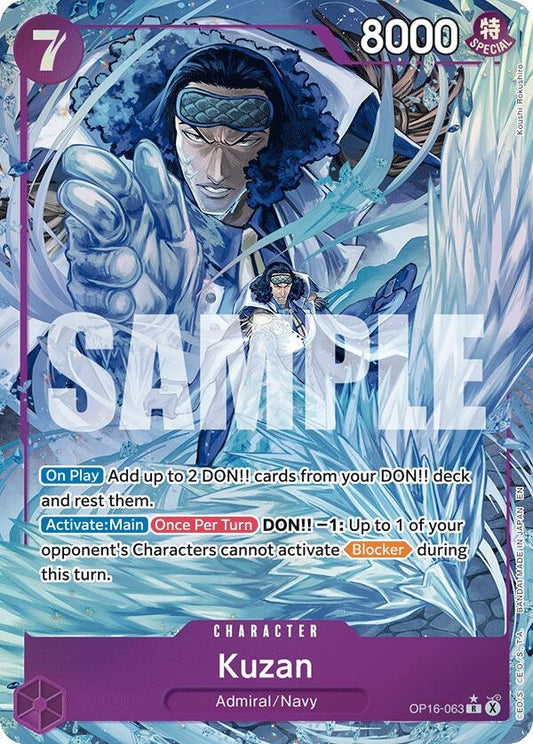 Image for Kuzan (Alternate Art) (OP16-063) (The Time of Battle) - One Piece Card Game