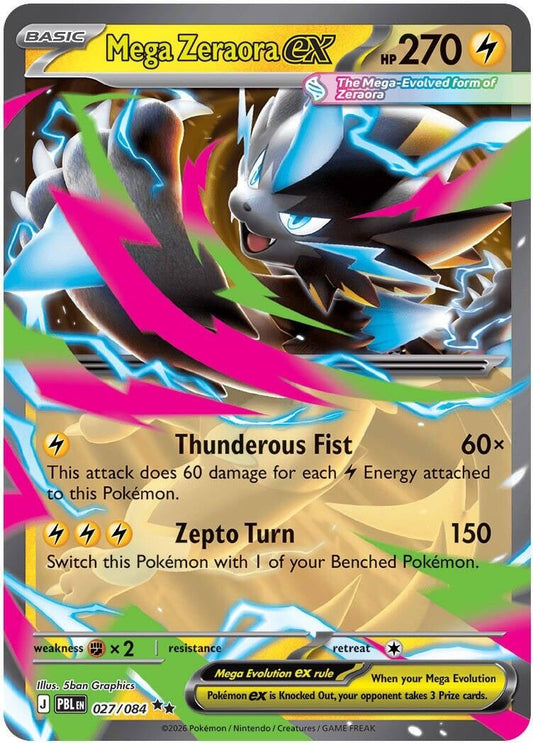 Image for Mega Zeraora ex (027/084) (ME05: Pitch Black) (ME05) - Pokemon