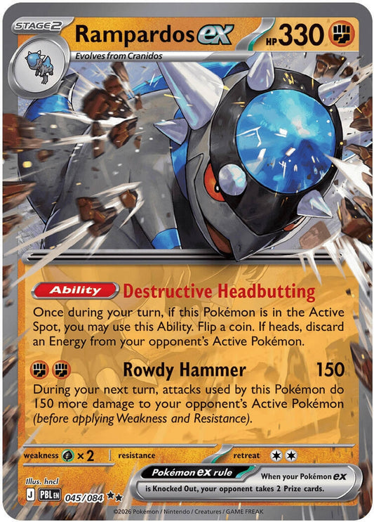 Image for Rampardos ex (045/084) (ME05: Pitch Black) (ME05) - Pokemon