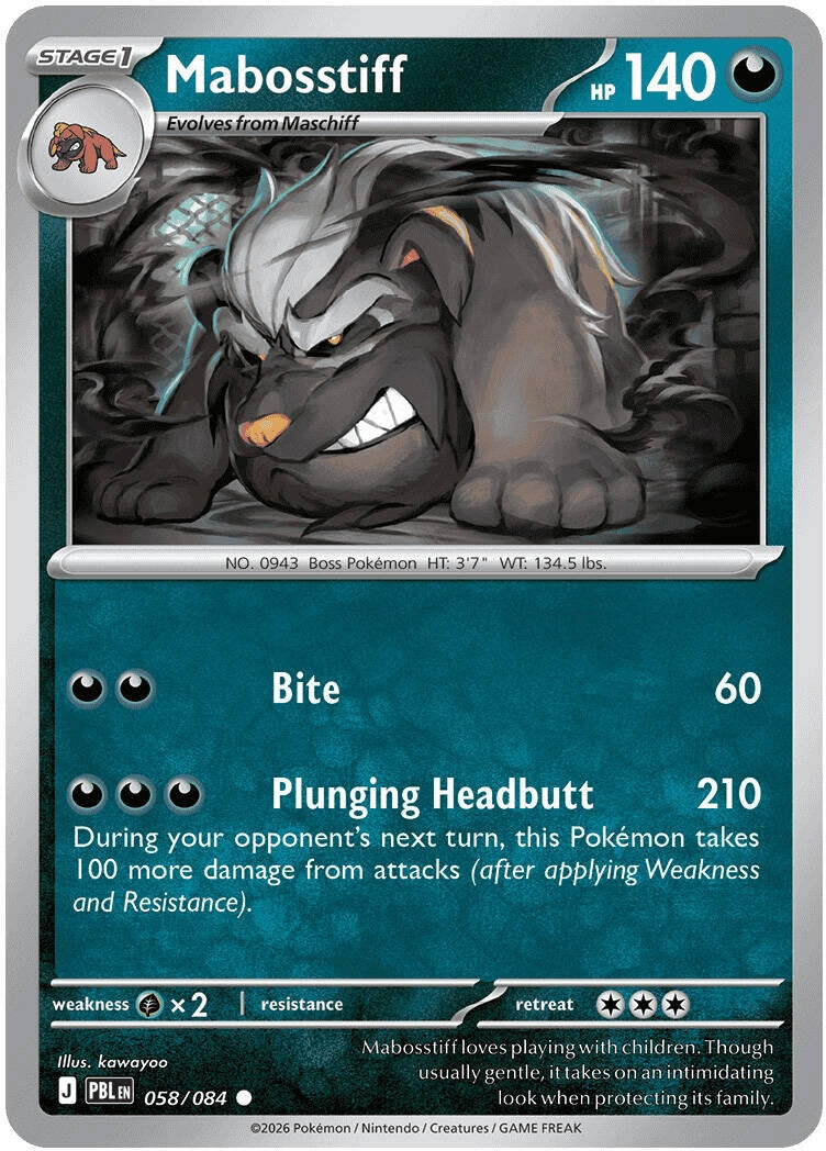 Image for Mabosstiff (058/084) (ME05: Pitch Black) (ME05) - Pokemon