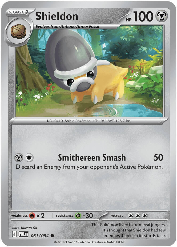 Image for Shieldon (061/084) (ME05: Pitch Black) (ME05) - Pokemon