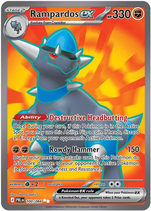 Image for Rampardos ex (100/084) (ME05: Pitch Black) (ME05) - Pokemon