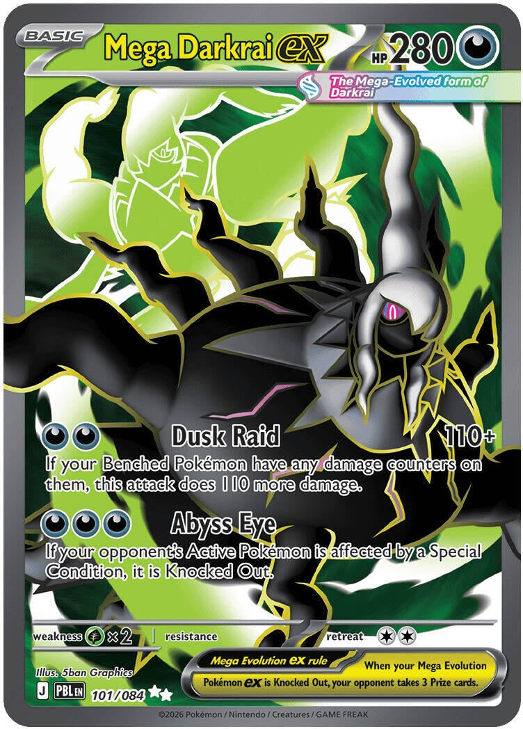 Image for Mega Darkrai ex (101/084) (ME05: Pitch Black) (ME05) - Pokemon