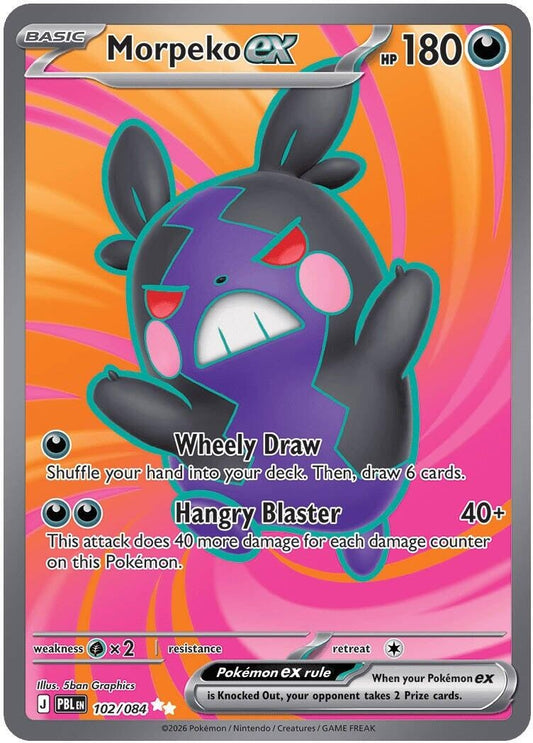 Image for Morpeko ex (102/084) (ME05: Pitch Black) (ME05) - Pokemon