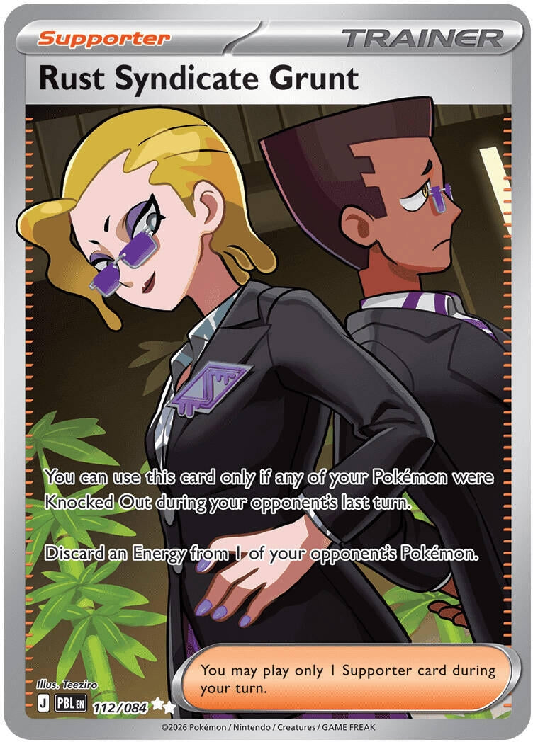 Image for Rust Syndicate Grunt (112/084) (ME05: Pitch Black) (ME05) - Pokemon