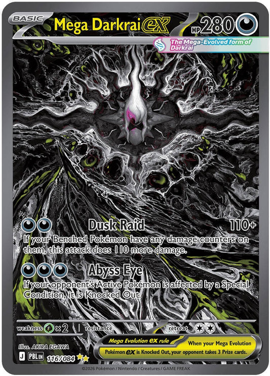 Image for Mega Darkrai ex (116/084) (ME05: Pitch Black) (ME05) - Pokemon