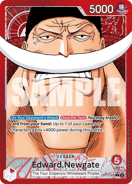 Edward.Newgate (001) (Alternate Art) (OP17-001) (The World's Strongest Warriors) (OP17)