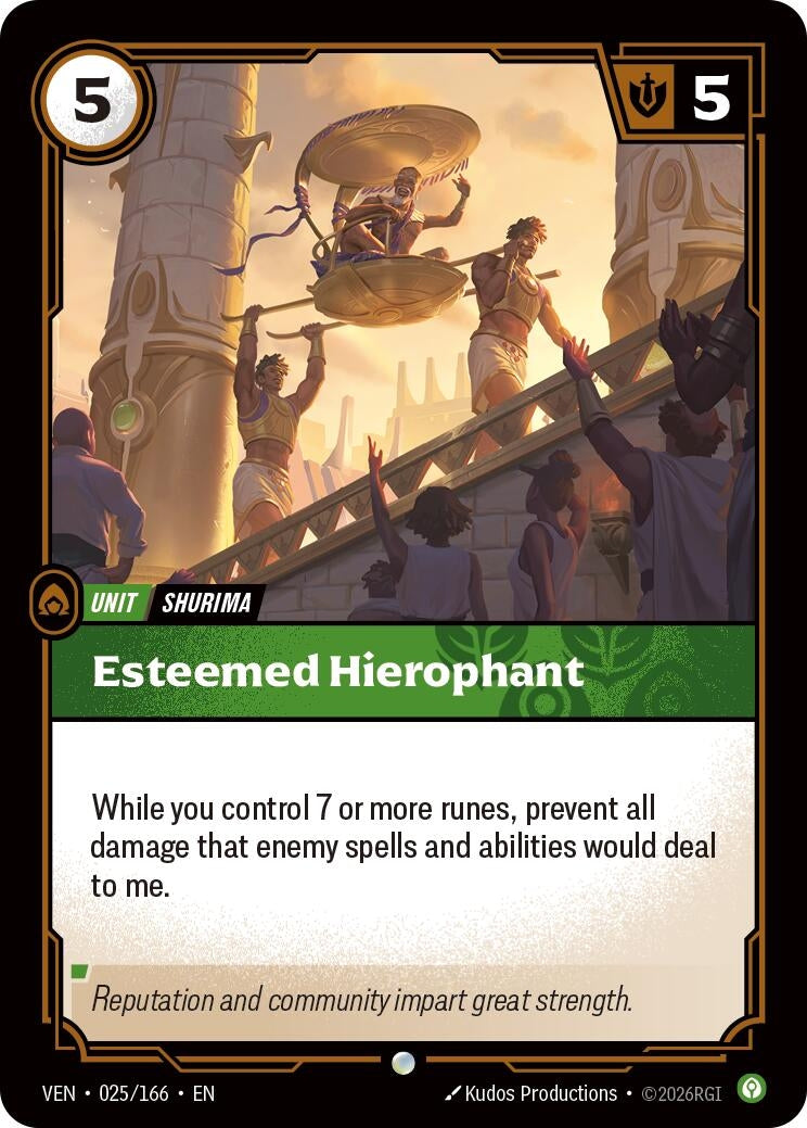 Image for Esteemed Hierophant (025/166) (Vendetta) (VEN) - Riftbound: League of Legends Trading Card Game