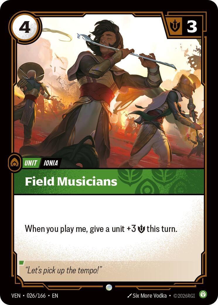 Image for Field Musicians (026/166) (Vendetta) (VEN) - Riftbound: League of Legends Trading Card Game