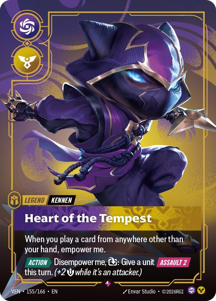 Image for Kennen - Heart of the Tempest (155/166) (Vendetta) (VEN) - Riftbound: League of Legends Trading Card Game
