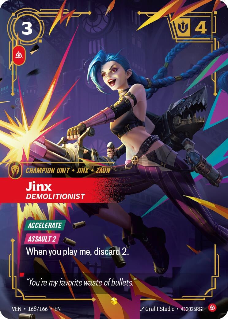 Jinx - Demolitionist (Overnumbered) (168/166) (Vendetta) (VEN)