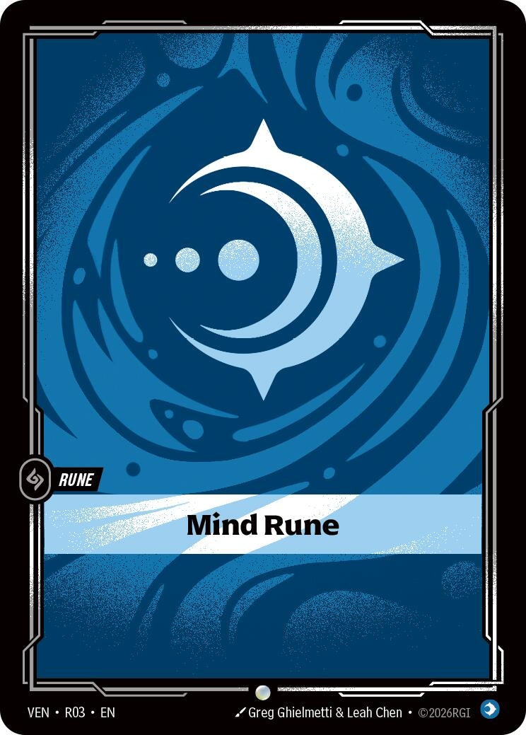 Image for Mind Rune (R03) (Vendetta) (VEN) - Riftbound: League of Legends Trading Card Game
