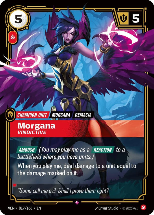 Image for Morgana - Vindictive (017/166) (Vendetta) (VEN) - Riftbound: League of Legends Trading Card Game