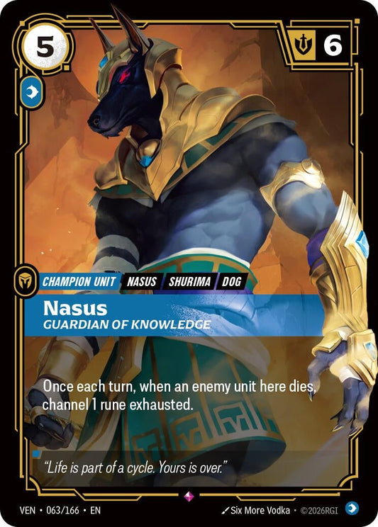 Nasus - Guardian of Knowledge (063/166) (Vendetta) (VEN)