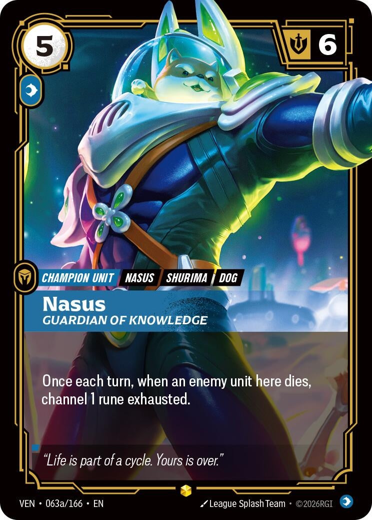 Nasus - Guardian of Knowledge (Alternate Art) (063a/166) (Vendetta) (VEN)