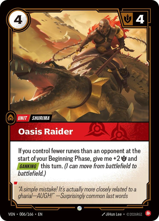 Image for Oasis Raider (006/166) (Vendetta) (VEN) - Riftbound: League of Legends Trading Card Game