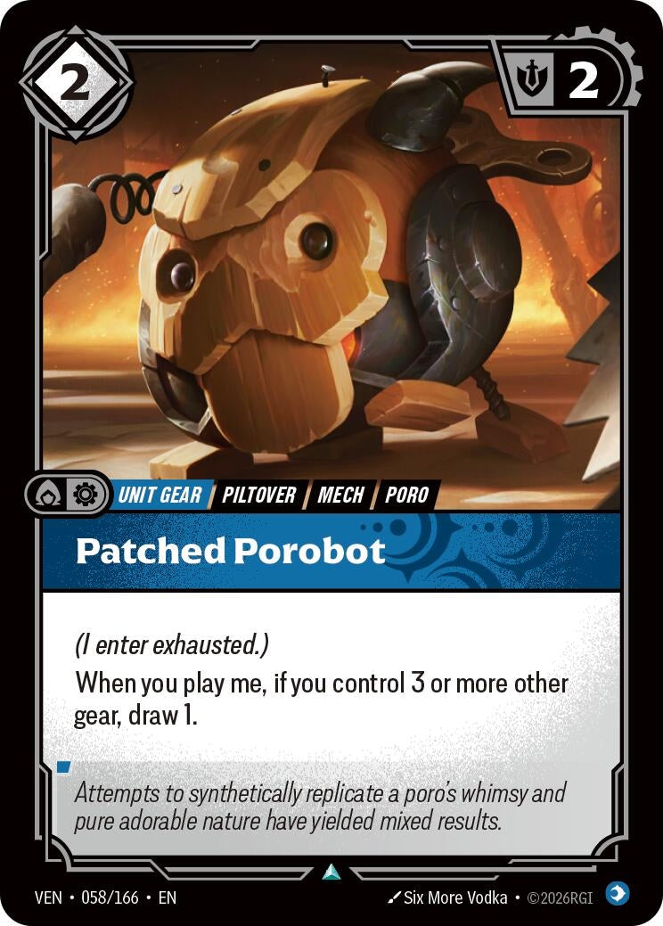 Image for Patched Porobot (058/166) (Vendetta) (VEN) - Riftbound: League of Legends Trading Card Game