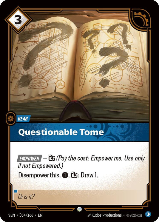 Questionable Tome (054/166) (Vendetta) (VEN)