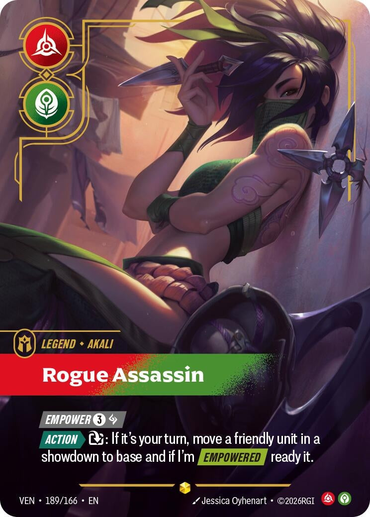 Akali - Rogue Assassin (Overnumbered) (189/166) (Vendetta) (VEN)