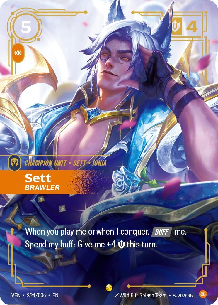 Image for Sett - Brawler (SP4/006) (Vendetta) (VEN) - Riftbound: League of Legends Trading Card Game
