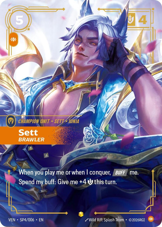 Image for Sett - Brawler (SP4/006) (Vendetta) (VEN) - Riftbound: League of Legends Trading Card Game