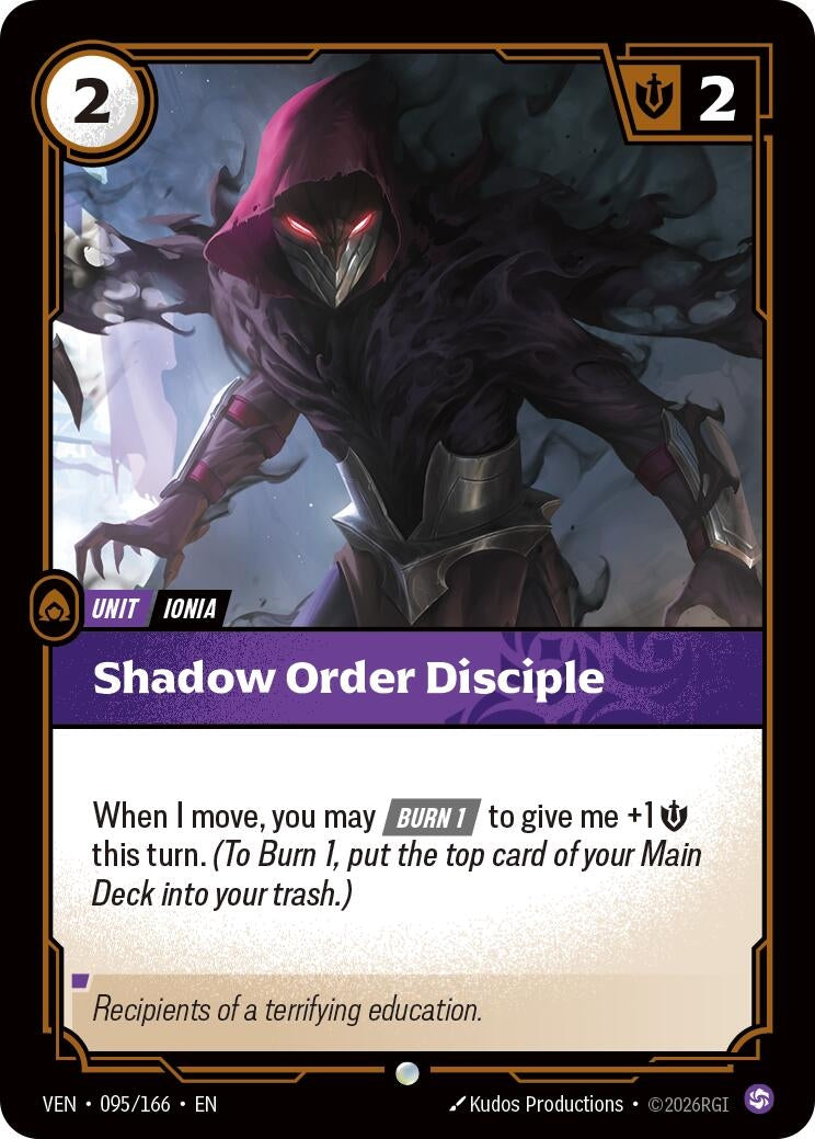 Shadow Order Disciple (095/166) (Vendetta) (VEN)