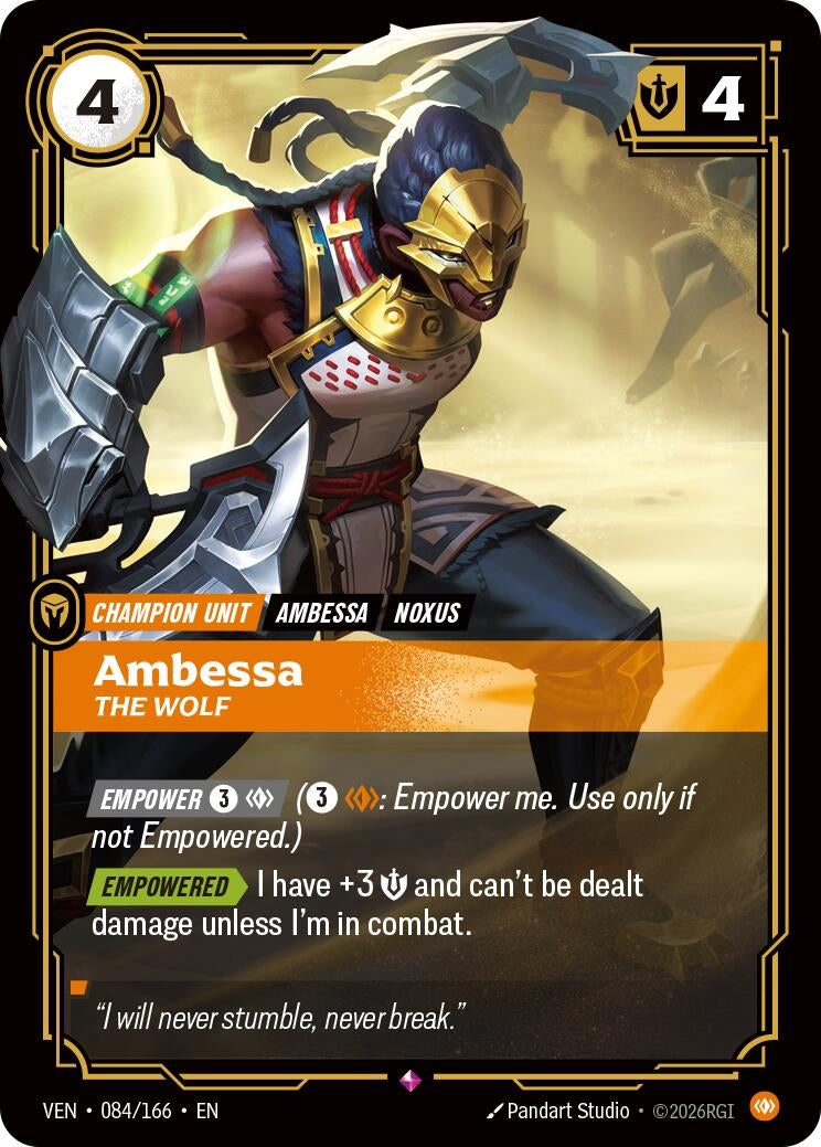 Ambessa - The Wolf (084/166) (Vendetta) (VEN)