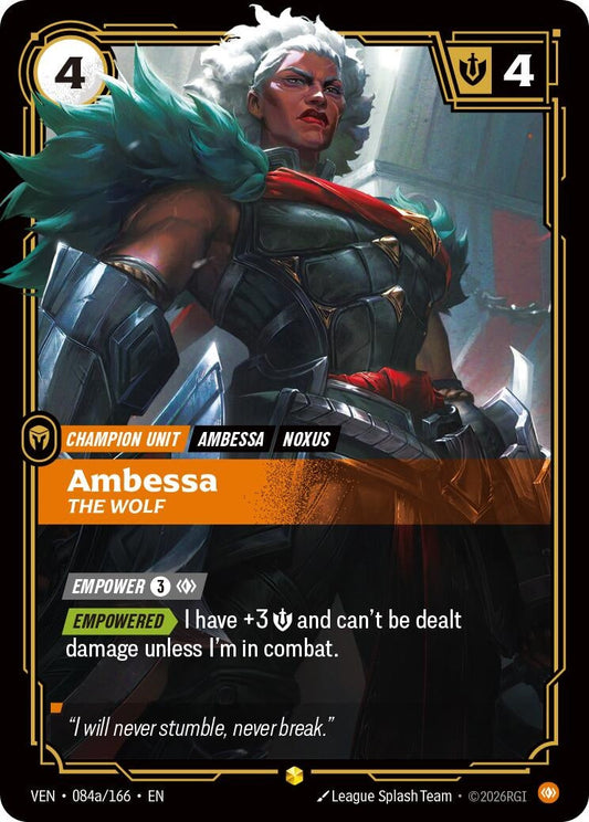 Ambessa - The Wolf (Alternate Art) (084a/166) (Vendetta) (VEN)