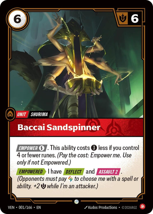 Image for Baccai Sandspinner (001/166) (Vendetta) (VEN) - Riftbound: League of Legends Trading Card Game