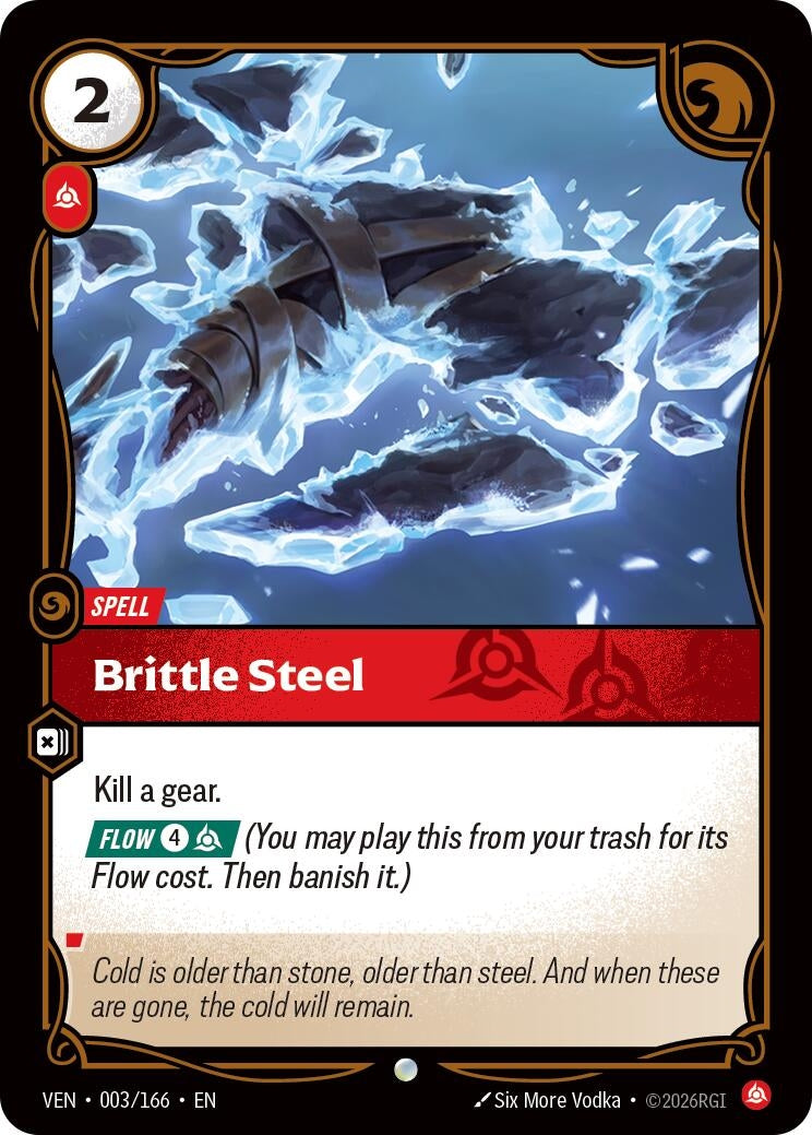Image for Brittle Steel (003/166) (Vendetta) (VEN) - Riftbound: League of Legends Trading Card Game