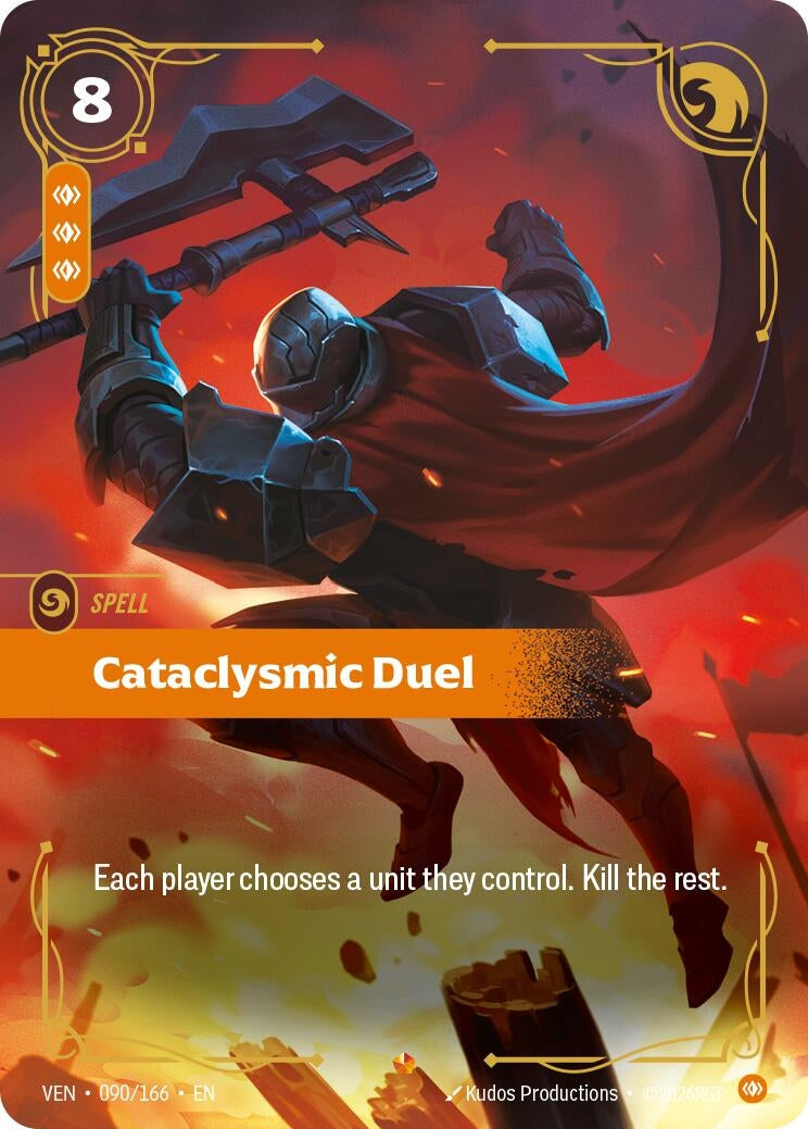 Image for Cataclysmic Duel (090/166) (Vendetta) (VEN) - Riftbound: League of Legends Trading Card Game