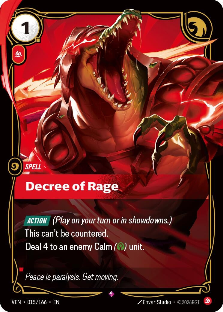 Decree of Rage (015/166) (Vendetta) (VEN)