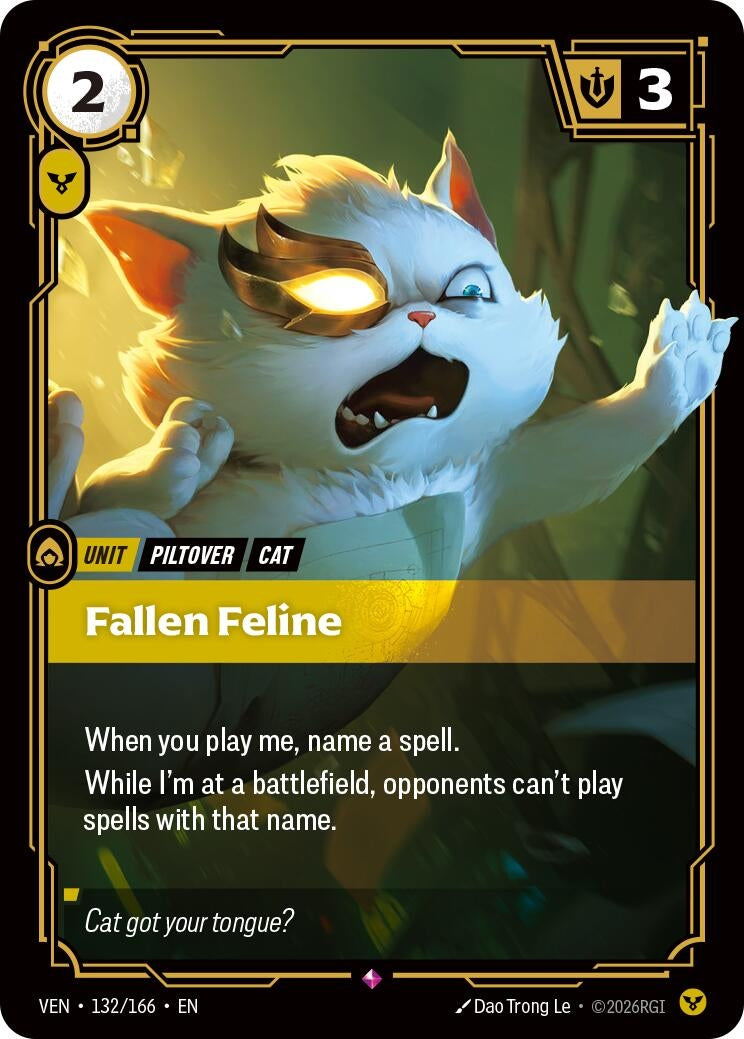 Image for Fallen Feline (132/166) (Vendetta) (VEN) - Riftbound: League of Legends Trading Card Game