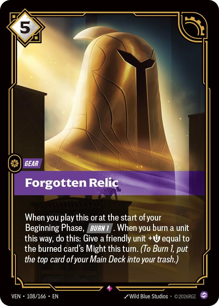 Image for Forgotten Relic (108/166) (Vendetta) (VEN) - Riftbound: League of Legends Trading Card Game