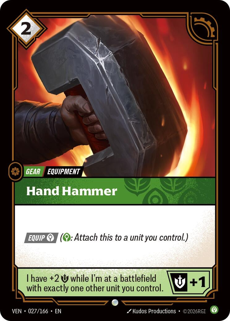 Image for Hand Hammer (027/166) (Vendetta) (VEN) - Riftbound: League of Legends Trading Card Game