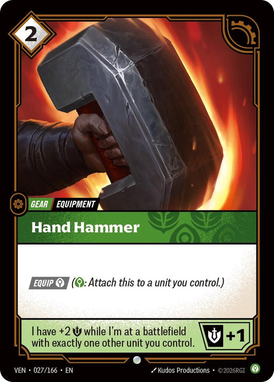 Image for Hand Hammer (027/166) (Vendetta) (VEN) - Riftbound: League of Legends Trading Card Game