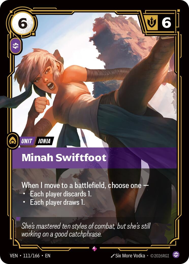 Image for Minah Swiftfoot (111/166) (Vendetta) (VEN) - Riftbound: League of Legends Trading Card Game