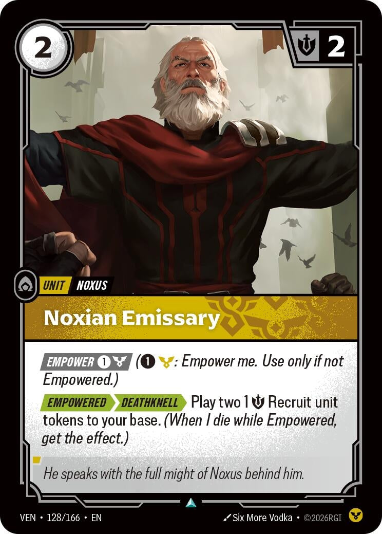 Image for Noxian Emissary (128/166) (Vendetta) (VEN) - Riftbound: League of Legends Trading Card Game