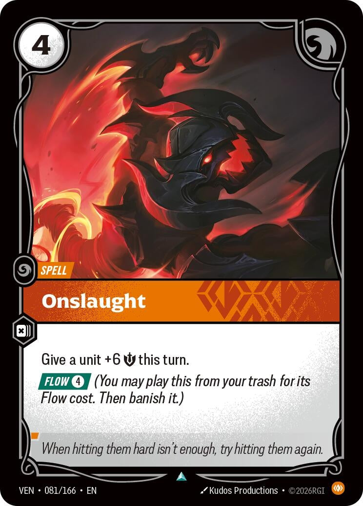 Image for Onslaught (081/166) (Vendetta) (VEN) - Riftbound: League of Legends Trading Card Game