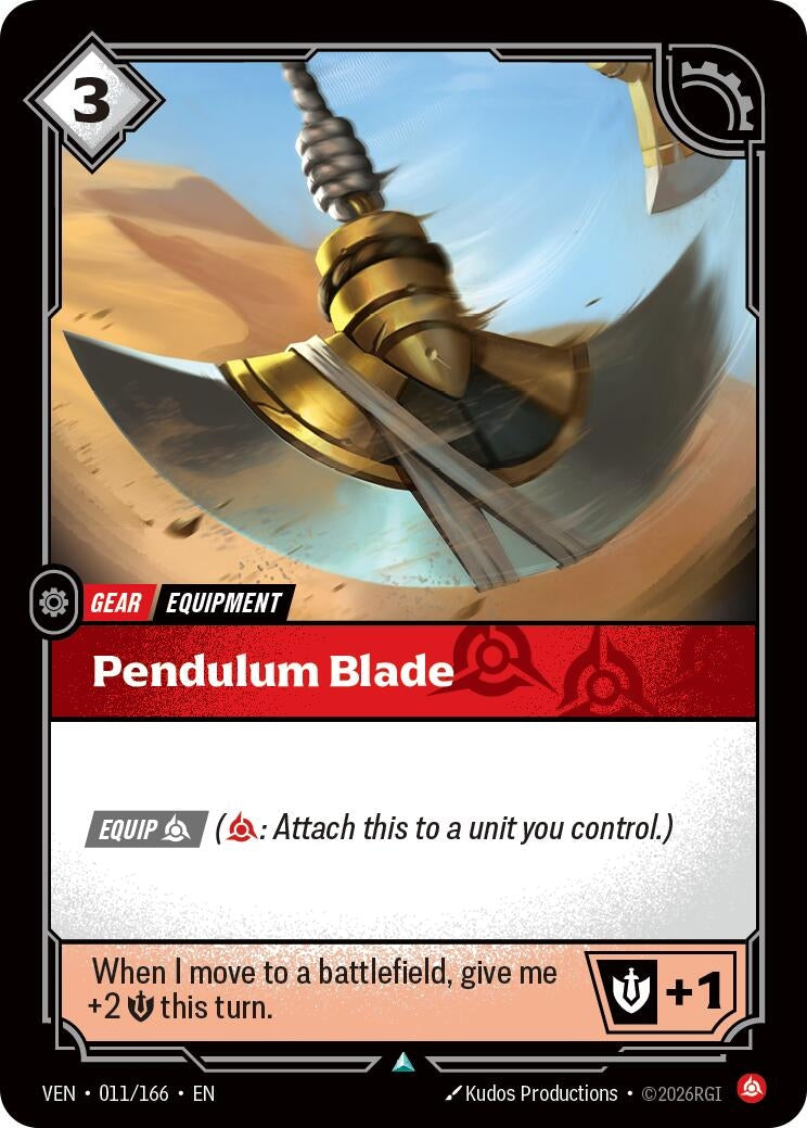 Image for Pendulum Blade (011/166) (Vendetta) (VEN) - Riftbound: League of Legends Trading Card Game