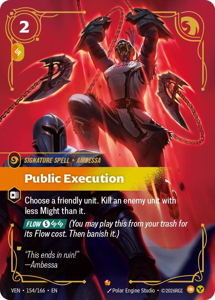 Image for Public Execution (154/166) (Vendetta) (VEN) - Riftbound: League of Legends Trading Card Game