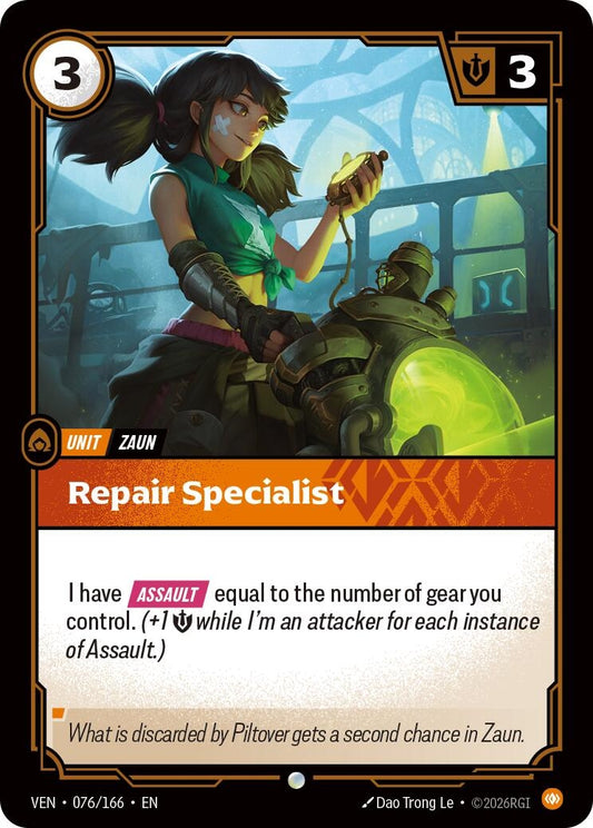 Image for Repair Specialist (076/166) (Vendetta) (VEN) - Riftbound: League of Legends Trading Card Game