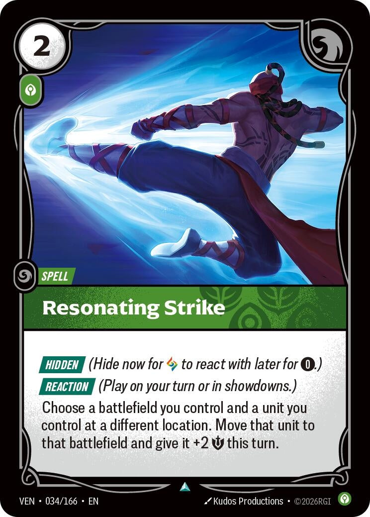Image for Resonating Strike (034/166) (Vendetta) (VEN) - Riftbound: League of Legends Trading Card Game