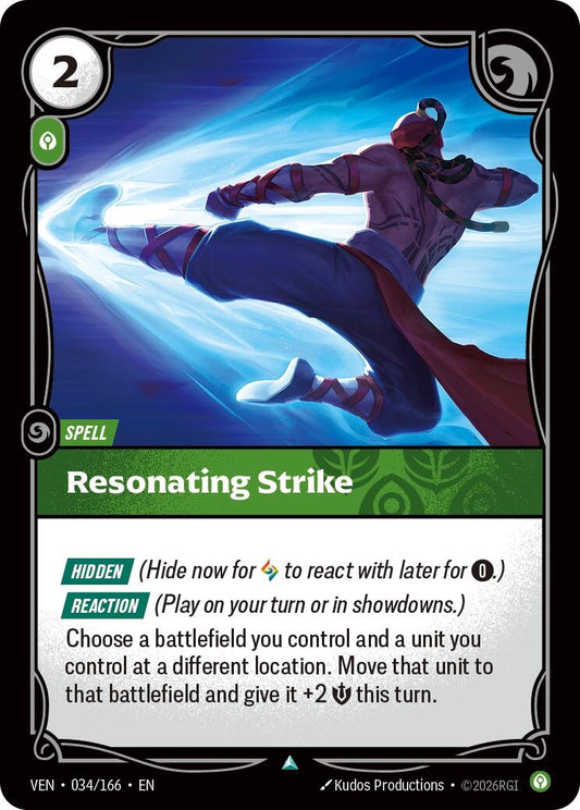 Image for Resonating Strike (034/166) (Vendetta) (VEN) - Riftbound: League of Legends Trading Card Game