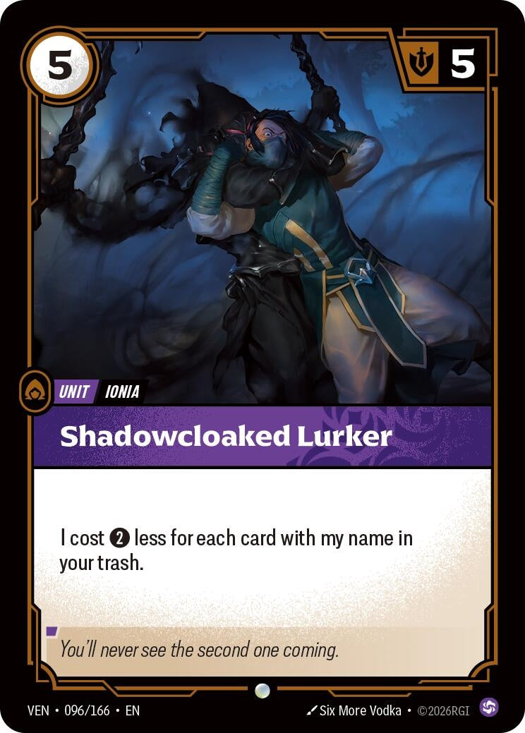 Image for Shadowcloaked Lurker (096/166) (Vendetta) (VEN) - Riftbound: League of Legends Trading Card Game