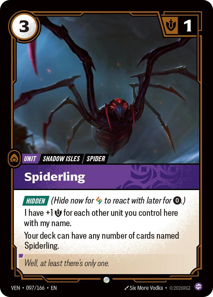 Image for Spiderling (097/166) (Vendetta) (VEN) - Riftbound: League of Legends Trading Card Game